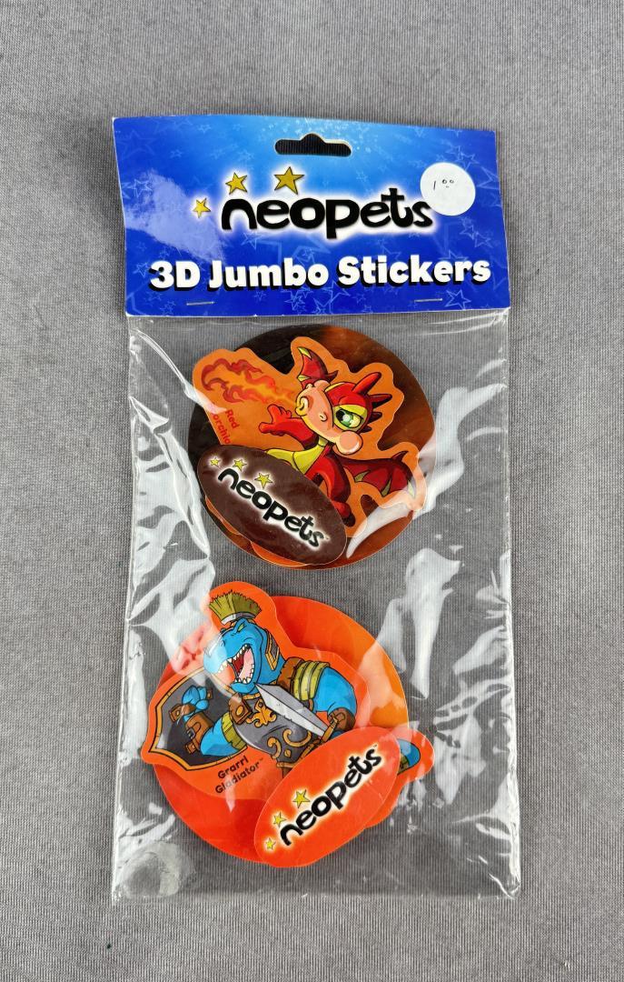 Neopets 3D Jumbo Stickers