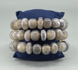 Dominique Denaive Lucite Bead Bracelet