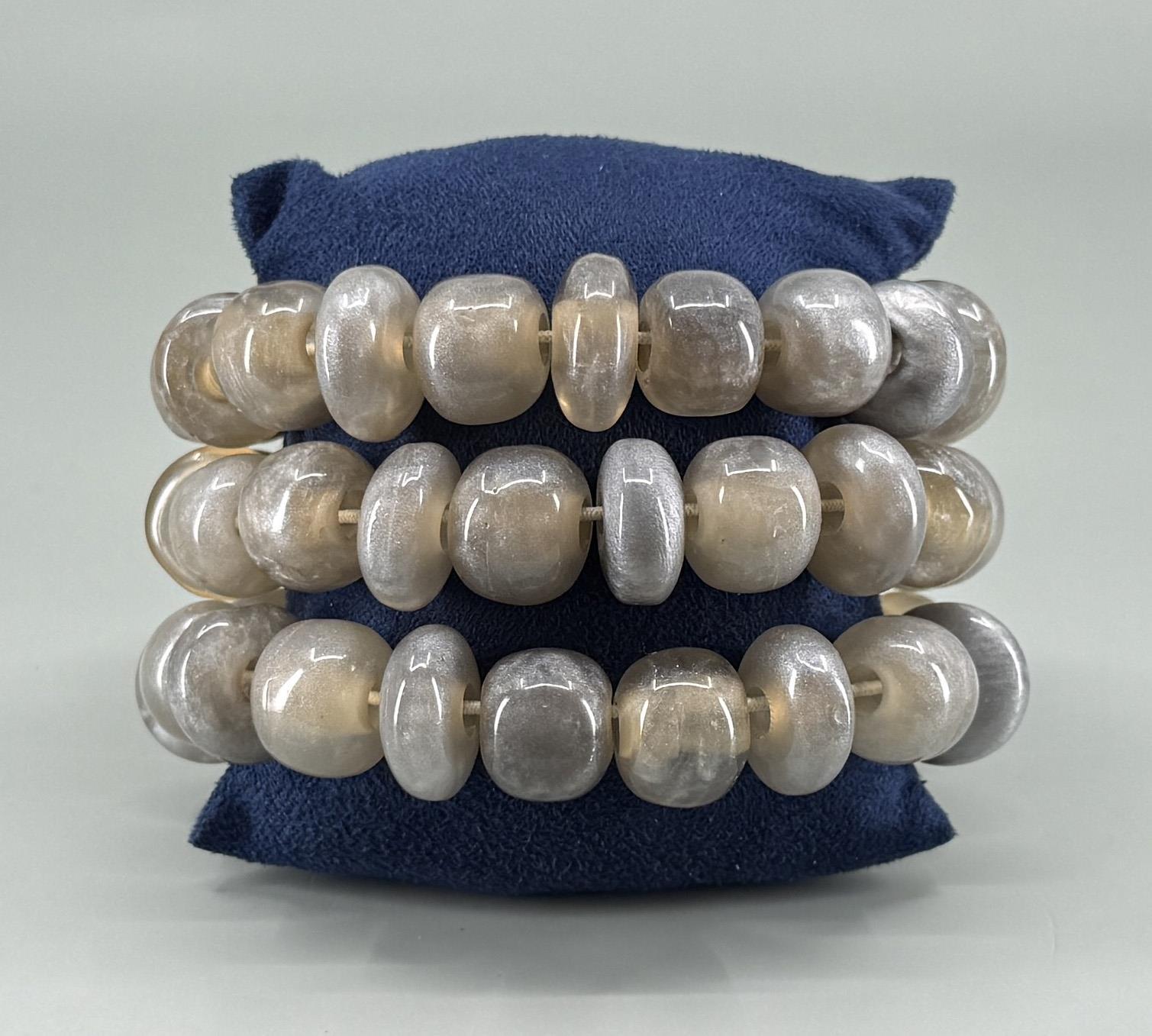 Dominique Denaive Lucite Bead Bracelet