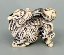 Japanese Dragon Netsuke Montana Residents Only