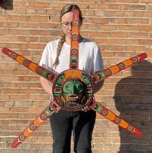 Terrance Isaac Haida Northwest Coast Sun Mask