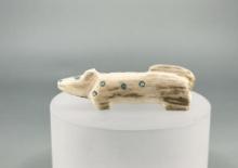 Zuni Carved Antler Coyote Fetish