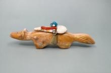 Edna Leki Zuni Indian Carved Fox Fetish