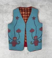 Plateau Yakima Native American Indian Beaded Vest