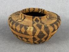Yokuts Native American Indian Bottleneck Basket