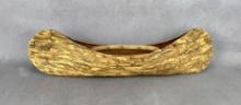 Native American Indian Elm Bark Canoe