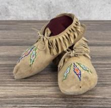 Native American Indian Beaded Moccasins