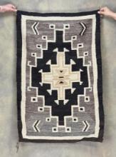 Navajo Indian Two Grey Hills Rug