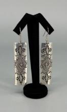 Elgin Hoskey Navajo Sterling Silver Earrings