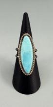 Navajo Sterling Silver Turquoise Ring