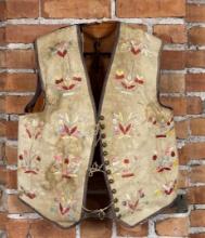 Santee Sioux Native American Indian Quilled Vest