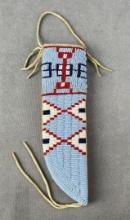 Native American Indian Beaded Knife Sheath