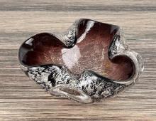 Mid Century Murano Art Glass Ashtray