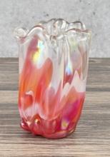 Mid Century Japanese Swung Glass Vase