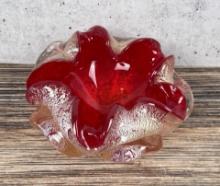 Mid Century Murano Art Glass Ashtray