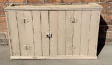 Montana Farmhouse Country Beadboard Jelly Cupboard