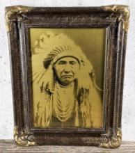 Edward Curtis Chief Joseph Orotone Photo