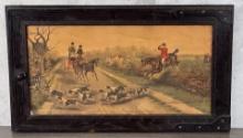 Fox Hunt Lithograph Print