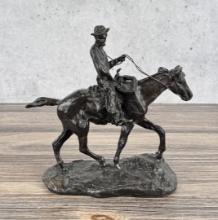 Charles M Russell Montana Will Rogers Bronze