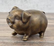 Chinese Bronze Pig