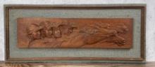 Horse Racing Wood Plaque