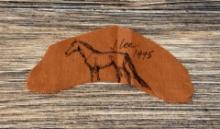 Joyce Lee Pen and Ink Horse Drawing