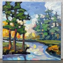 William Hawkins Arizona Oil on Board Painting
