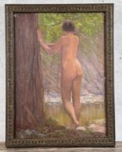 Frederick Kress Painting Nude Big Sur California