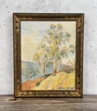 Allan Stover California WPA Oil Painting