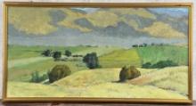 Francis Donald Taos Oil on Board Painting