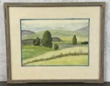 Glen Payton Bankson Washington Watercolor Painting