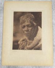 Edward Curtis Photogravure A Wailaki Man