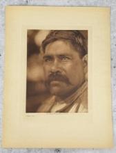 Edward Curtis Photogravure A Maidu Man