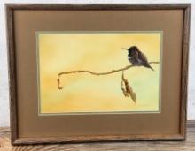 Ron Ukrainetz Hummingbird Acrylic Painting