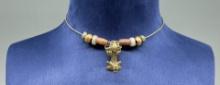 Pre Columbian Tairona Tumbaga Jaguar Necklace