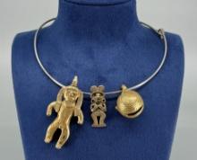 Pre Columbian Tairona Tumbaga Necklace