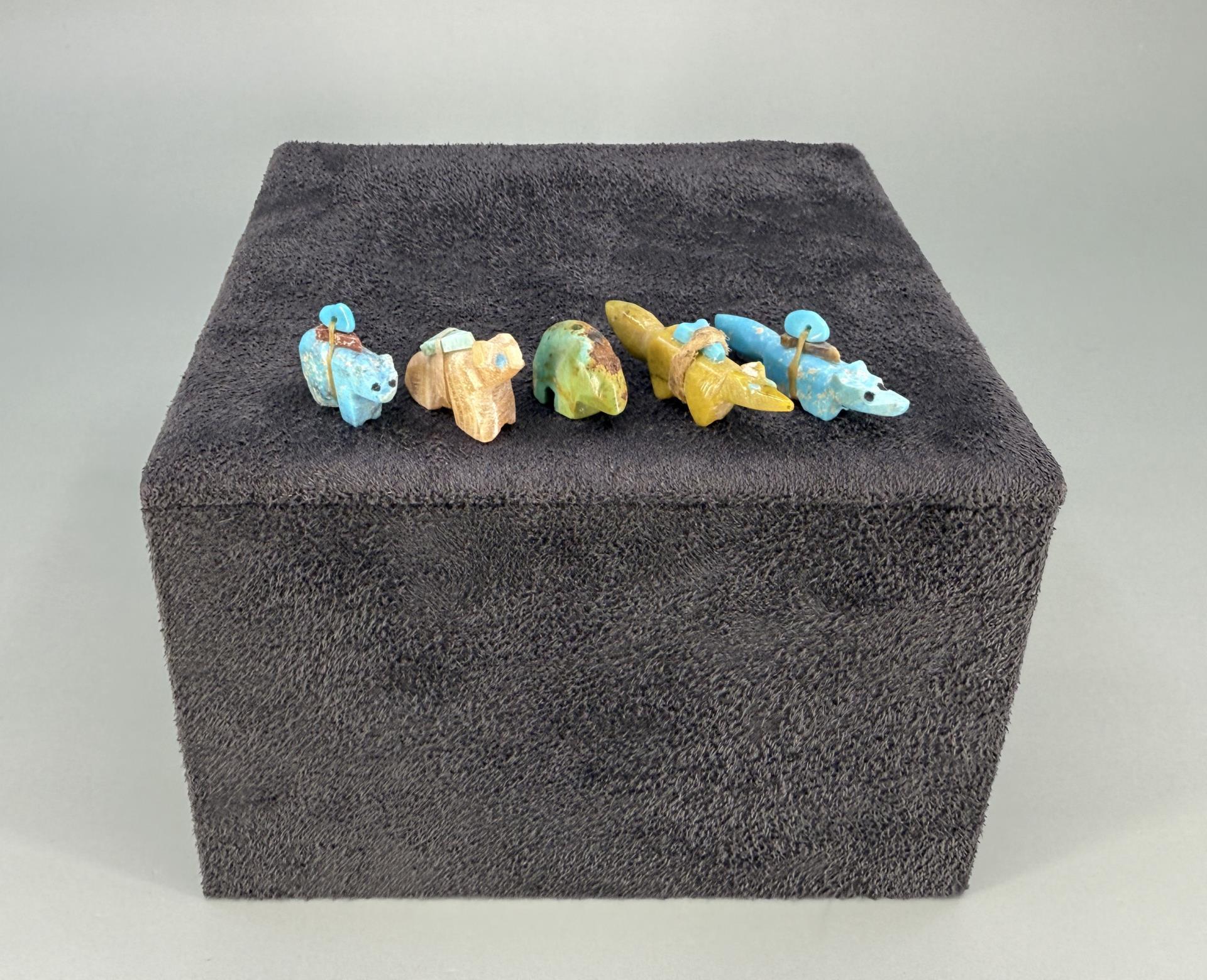 Zuni Carved Bear and Fox Fetishes