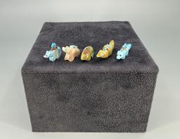 Zuni Carved Bear and Fox Fetishes