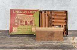 J.L. Wright Lincoln Log Set