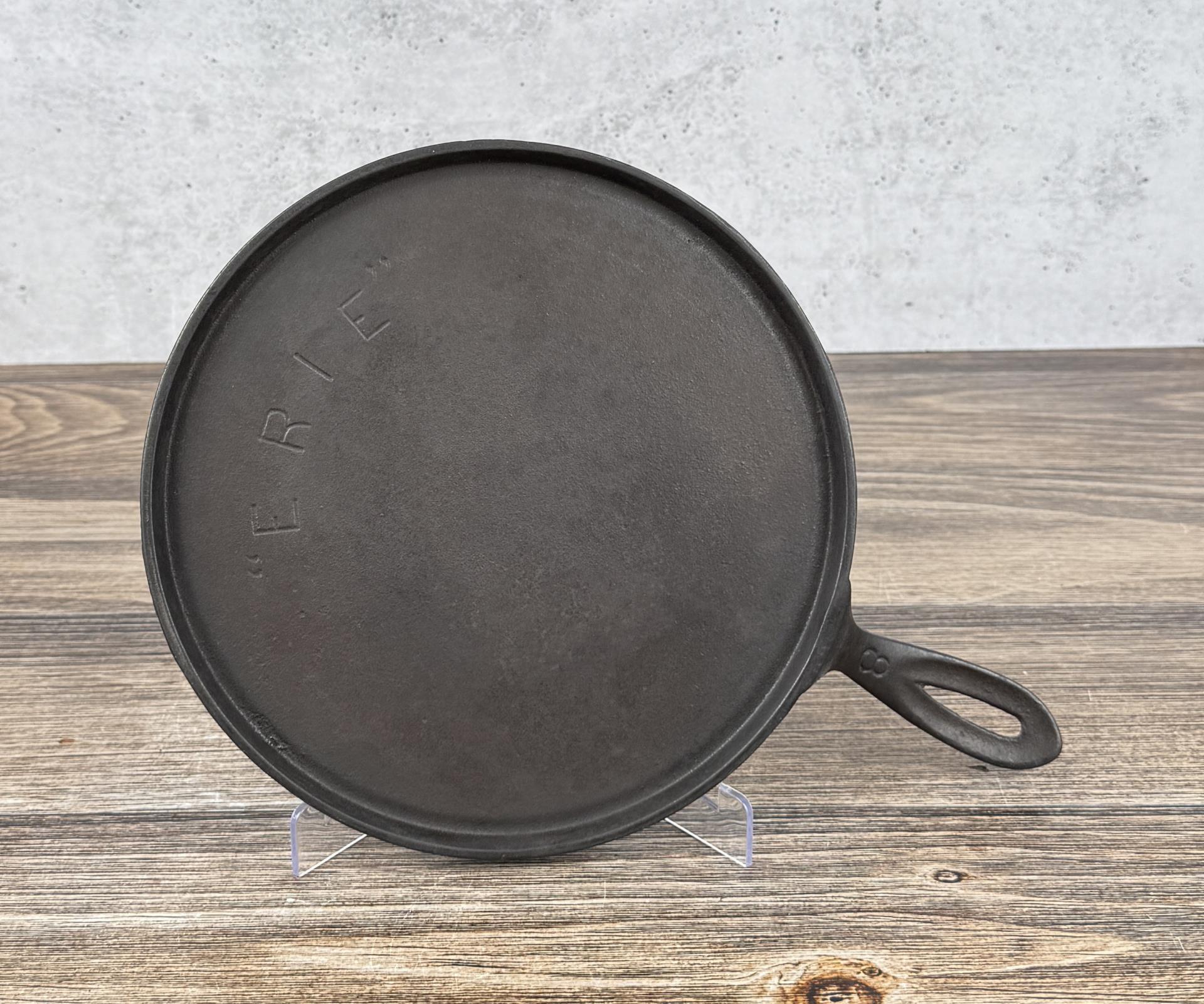 Erie #8 Cast Iron Scoop Handle Griswold Griddle