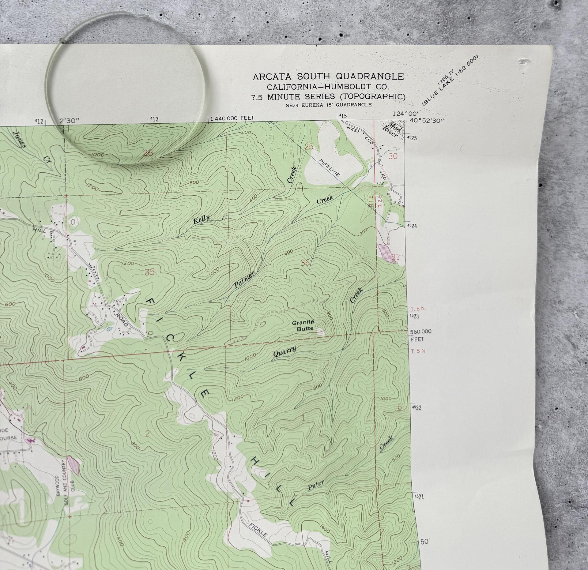 Arcata California Topographic Map