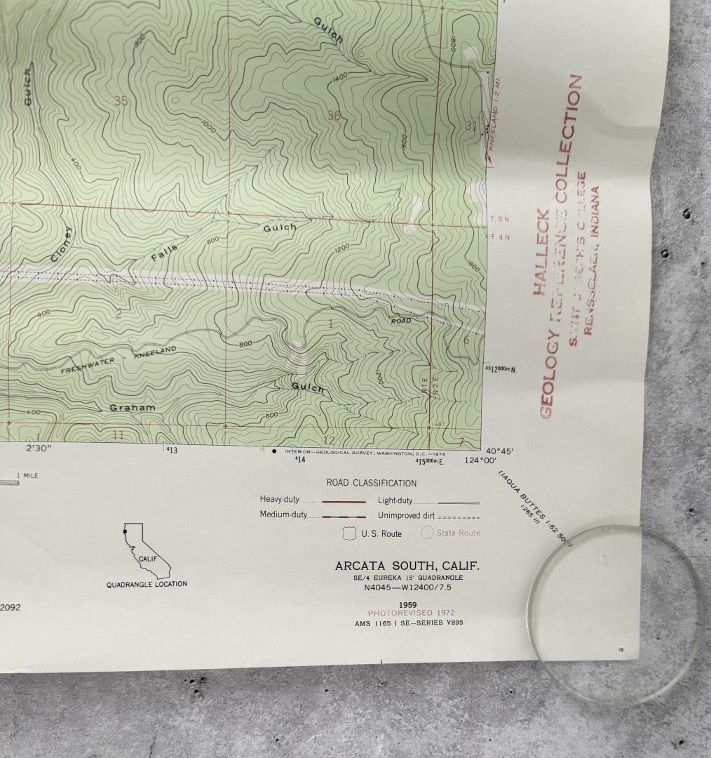 Arcata California Topographic Map