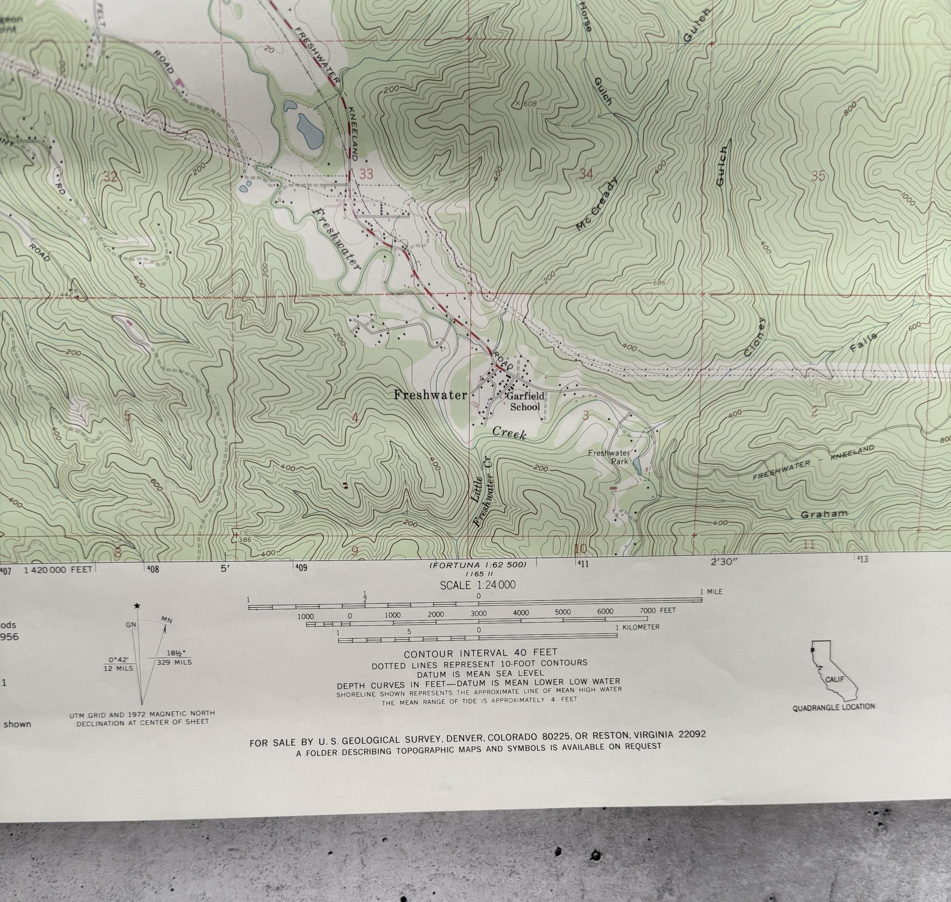 Arcata California Topographic Map