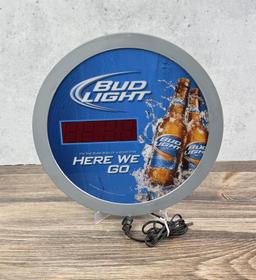 Bud Light Beer Clock