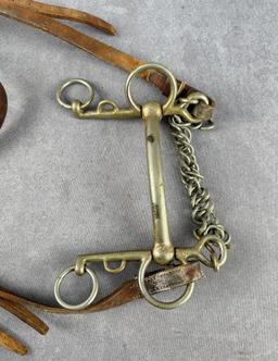 European Cavalry Headstall and Horse Bit
