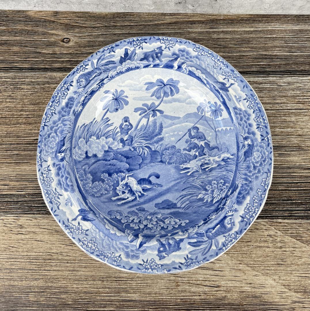 Spode Indian Sporting Chase After a Wolf Plate