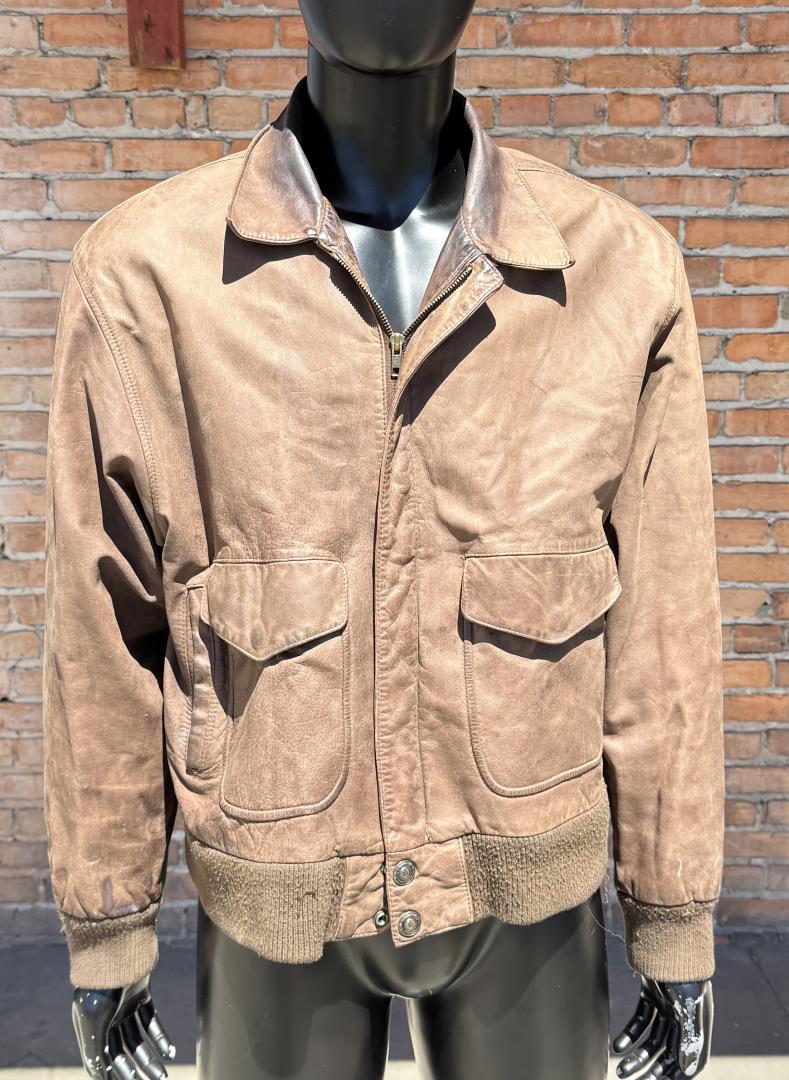 Adventure Bound Leather Bomber Jacket