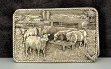 Montana Bergamont Brass Works Belt Buckle