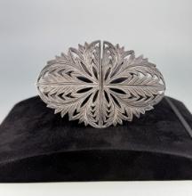 Victorian Sterling Silver Belt Buckle