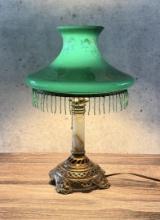 Brass and Onyx Desk Lamp